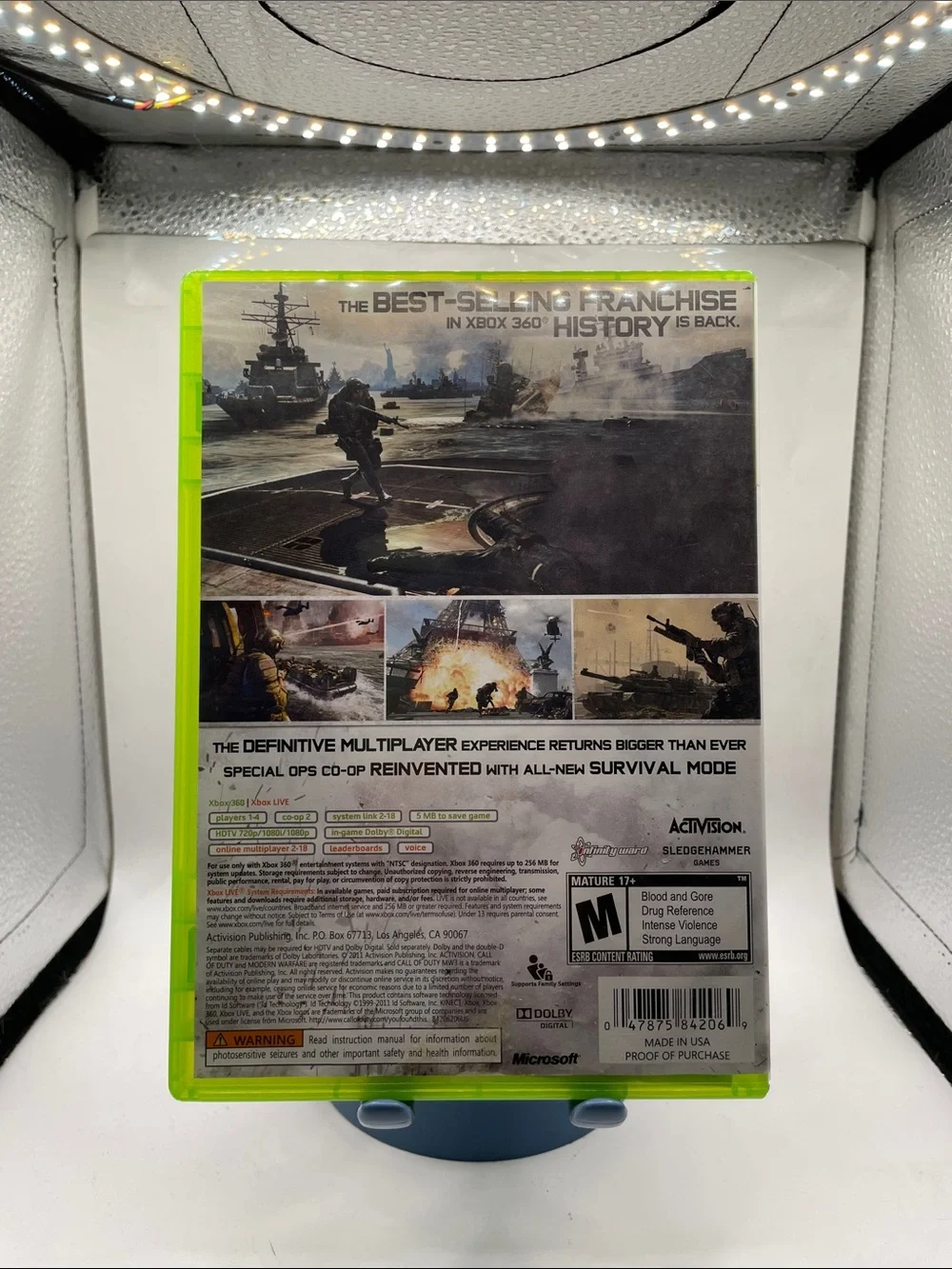 Microsoft Xbox 360 Call of Duty MW3 - Green Case